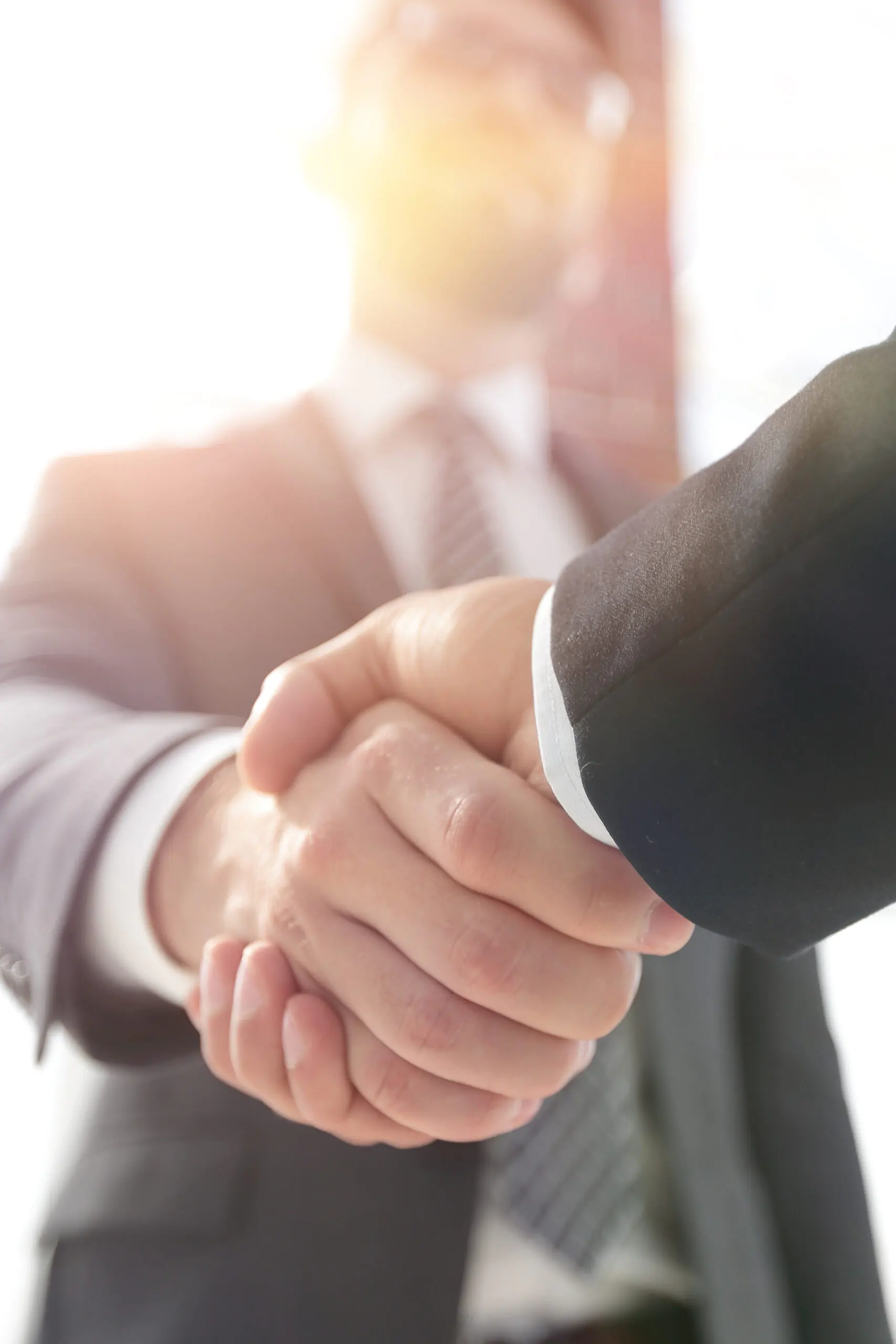 Handshake business partnership